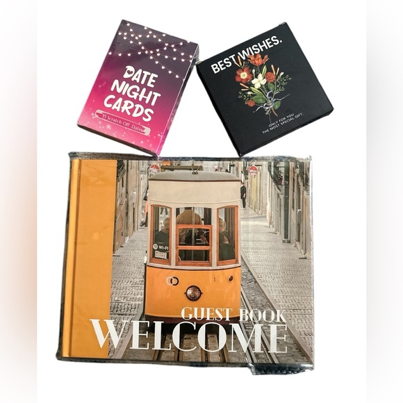 Welcome Guest Book and Card Set Bundle Of 3 Brand New - Picture 1 of 2